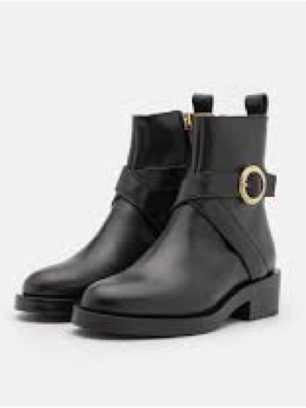 Boss NWOT Iryna Black Leather Bootie Sz 40, 10 US